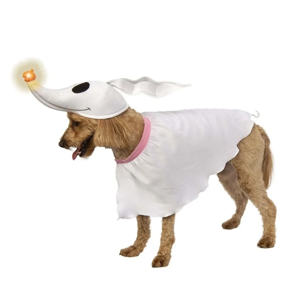 Zero Nightmare Before Christmas Medium Pet Dog Cat Light Up Costume Rubies